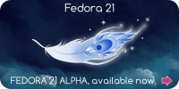 SVG source Fedora 21 alpha banner by gnokii