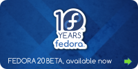 SVG source Fedora 20 beta banner by gnokii