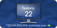 Fedora 22 alpha banner by gnokii
