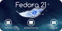 SVG source Fedora 21 release banner by gnokii
