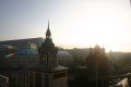 Dawn in Moscow by Kirk Bridger CC-BY-SA 3.0 Looking towards the sunrise from the old Rossia hotel