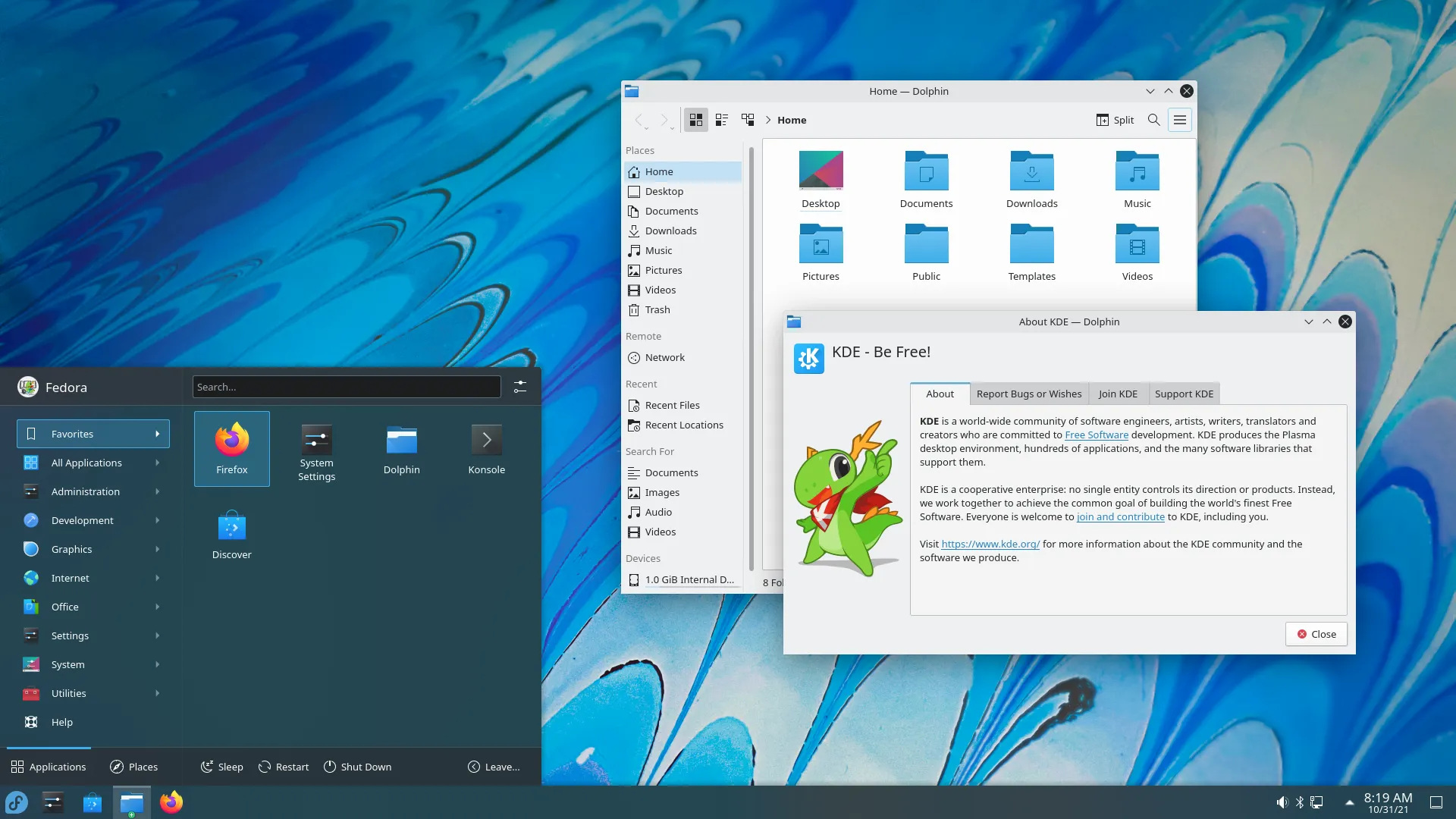 The KDE Plasma desktop, in an atomic fashion | The Fedora Project
