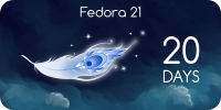 SVG source Fedora 21 countdown banner by gnokii