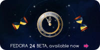 Fedora 24 beta banner by gnokii