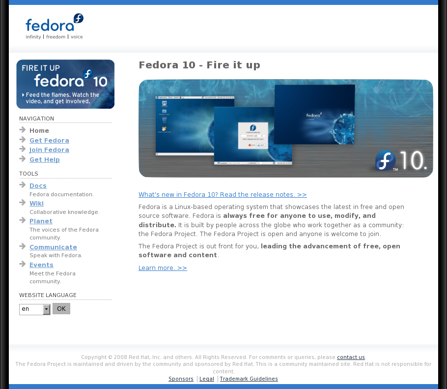 Fedoracommunity fedoracss fedoraprojectorgscreenshot.png