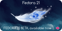 SVG source Fedora 21 beta banner by gnokii