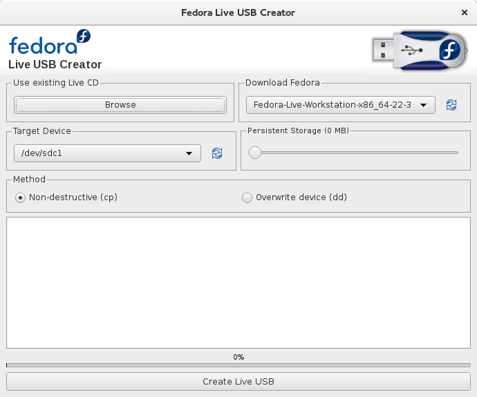 fedora live usb creator download for windows