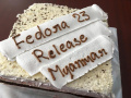 alt Fedora 23 Release cake in Myanmar