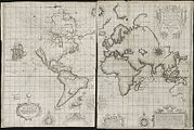 A plat of all the world by Norman B. Leventhal Map Center at the BPL, CC-BY 2.0