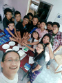Cake-Cutting celebration of Fedora 23 Release at Fedora Project - Myanmar Community's Headoffice