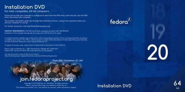 Fedora 20 Sleeves "Ten years" preview by Alexander Smirnov