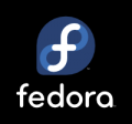 Thumbnail for File:Fedora vertical darkbackground.png