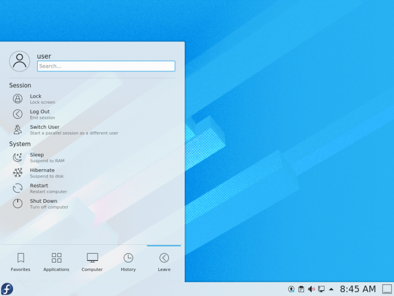 File:KDE Fedora32 Leave.png